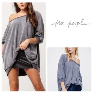 NWT Free People Dark Grey ‘My Pullover’